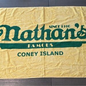 Nathan’s famous Hot Dog beach towel